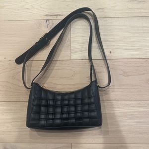 Quilted Faux Leather Shoulder Bag